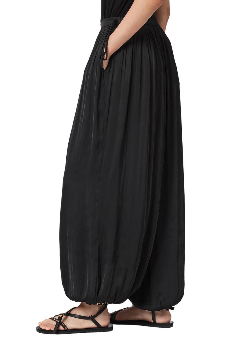 AllSaints Eshe Balloon Pants, Alternate, color, Black