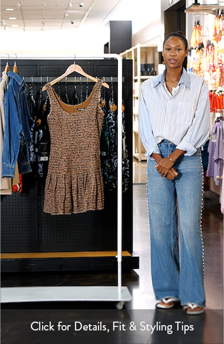 Avie Pleat Detail Tweed Minidress, sales video thumbnail