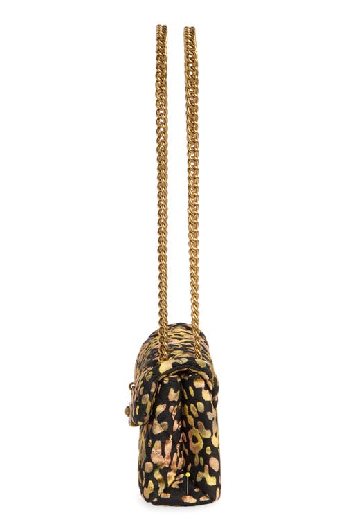 Kurt Geiger London Leopard Print Velvet Mini Brixton Crossbody Bag In Multi