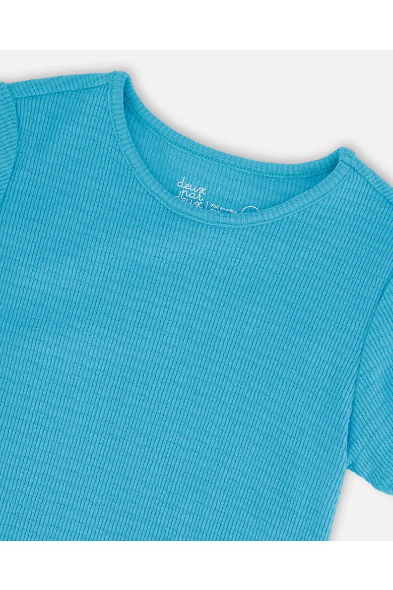 Relaxed Straight Fit Crinkle Jersey Short Sleeve T-Shirt, Alternate, color, Blue