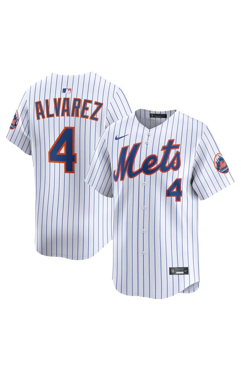 Nike Men's Nike Francisco Alvarez White New York Mets Home Limited Player Jersey, Main, color, White
