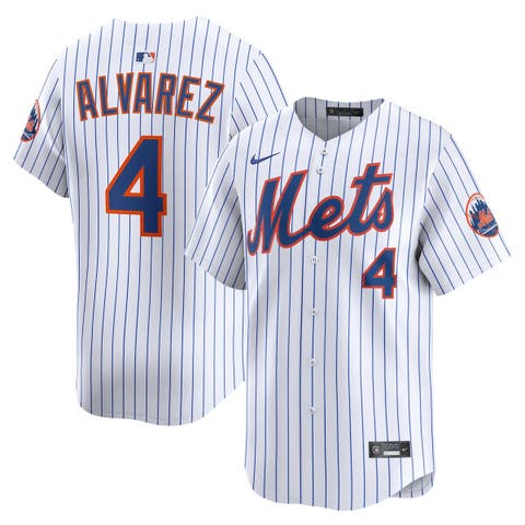 Men's Nike Francisco Alvarez White New York Mets Home Limited Player Jersey