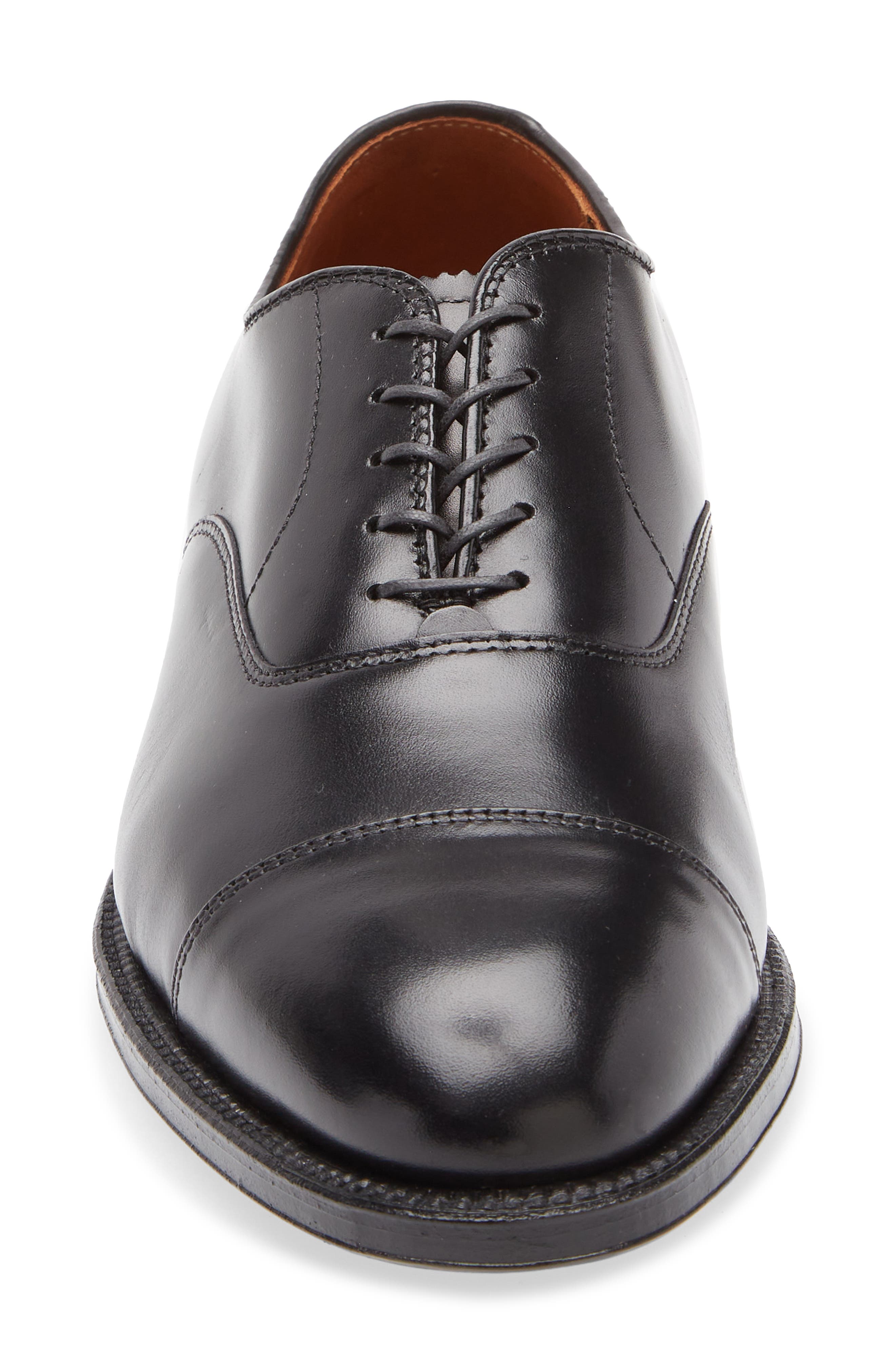 Alden Straight Tip Oxford, Alternate, color, Black Calfskin