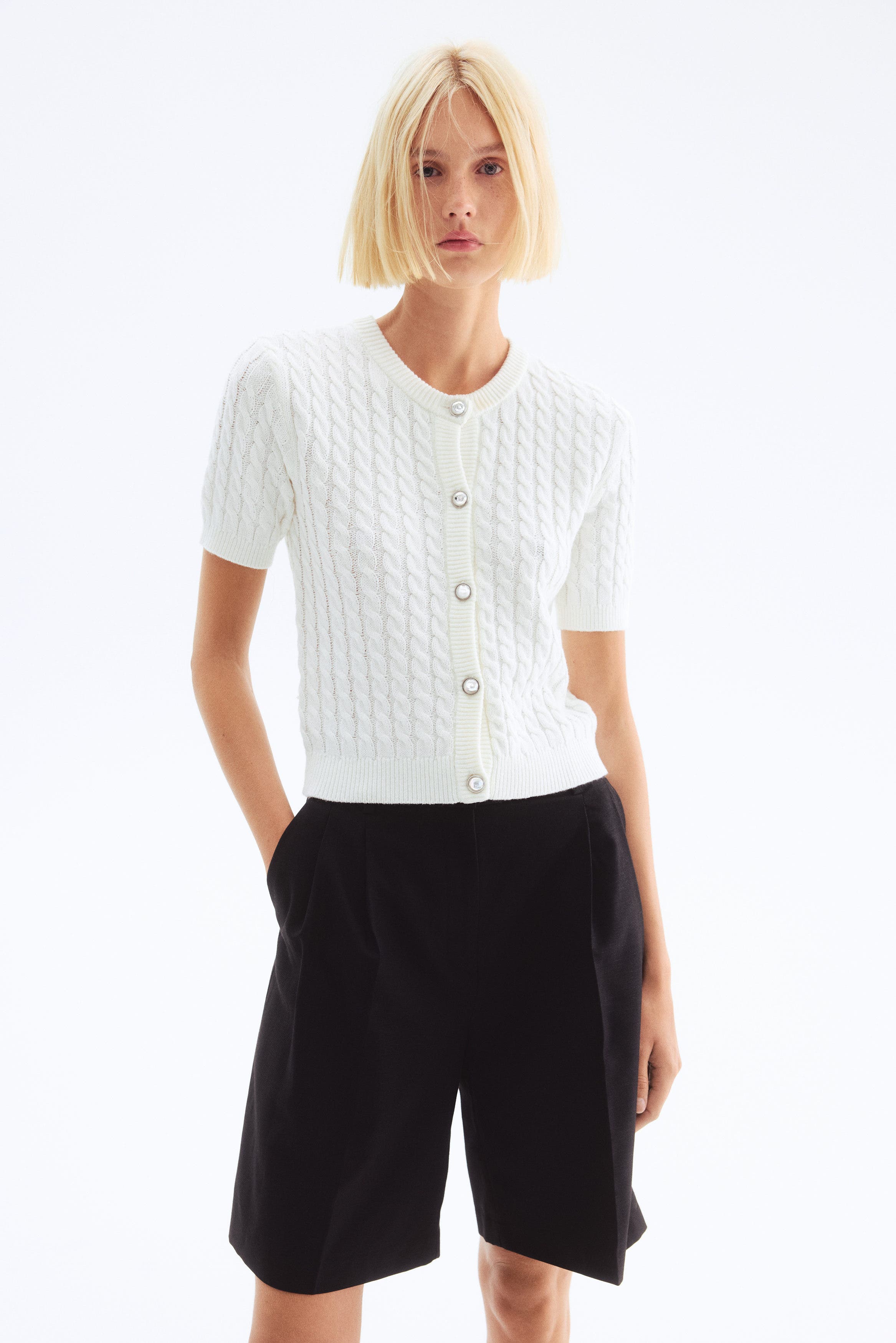 Cable-knit Cardigan - image 2