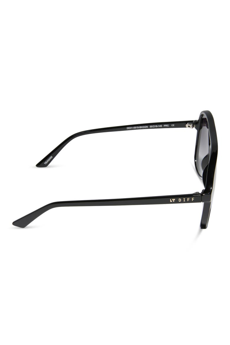 Tegan 55mm Aviator Sunglasses, Alternate, color, GREY GRADIENT