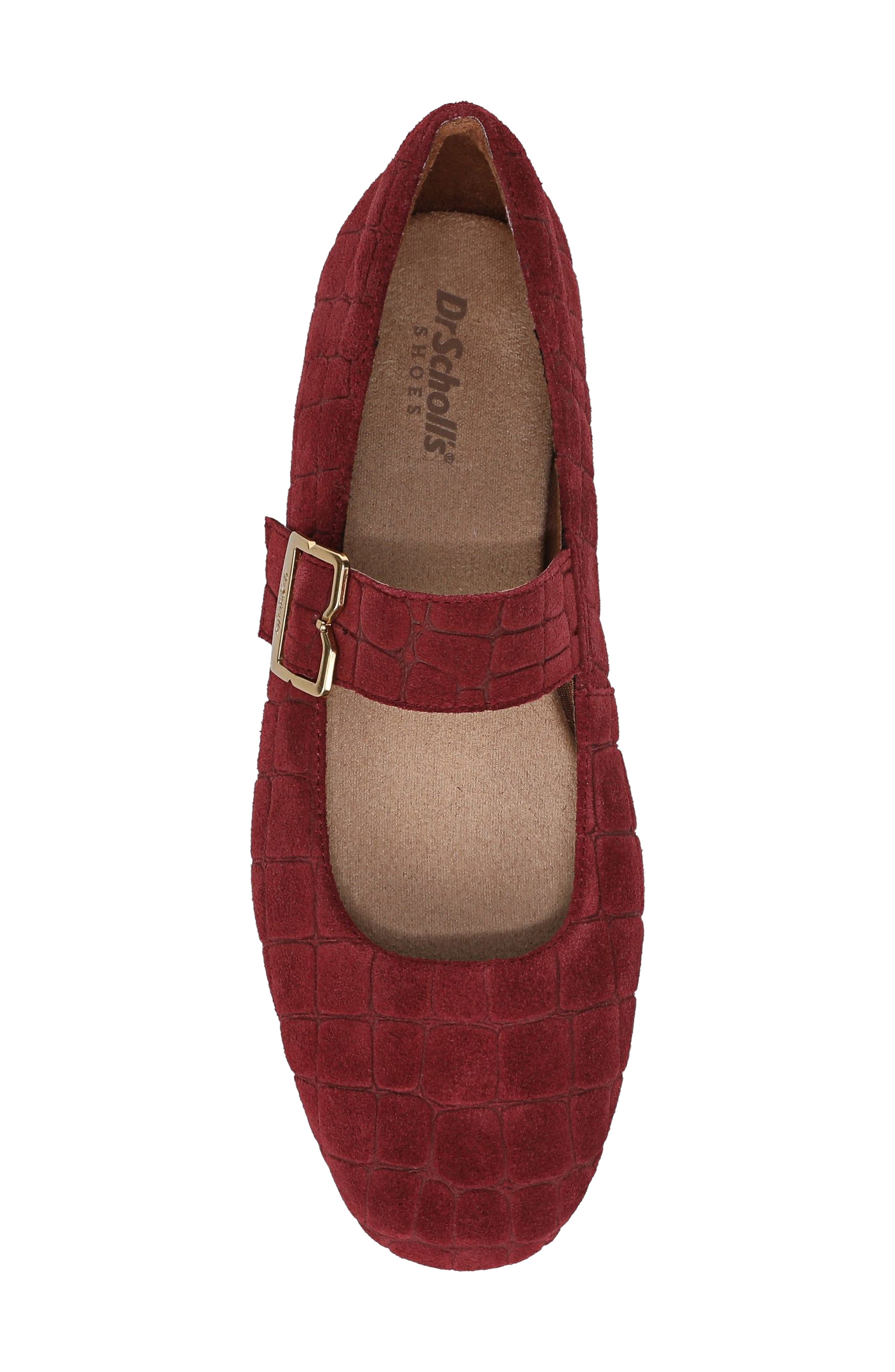 Weston Jane Flat, Alternate, color, BURGUNDY