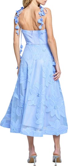 Emilia Bustier Lace Midi Cocktail Dress