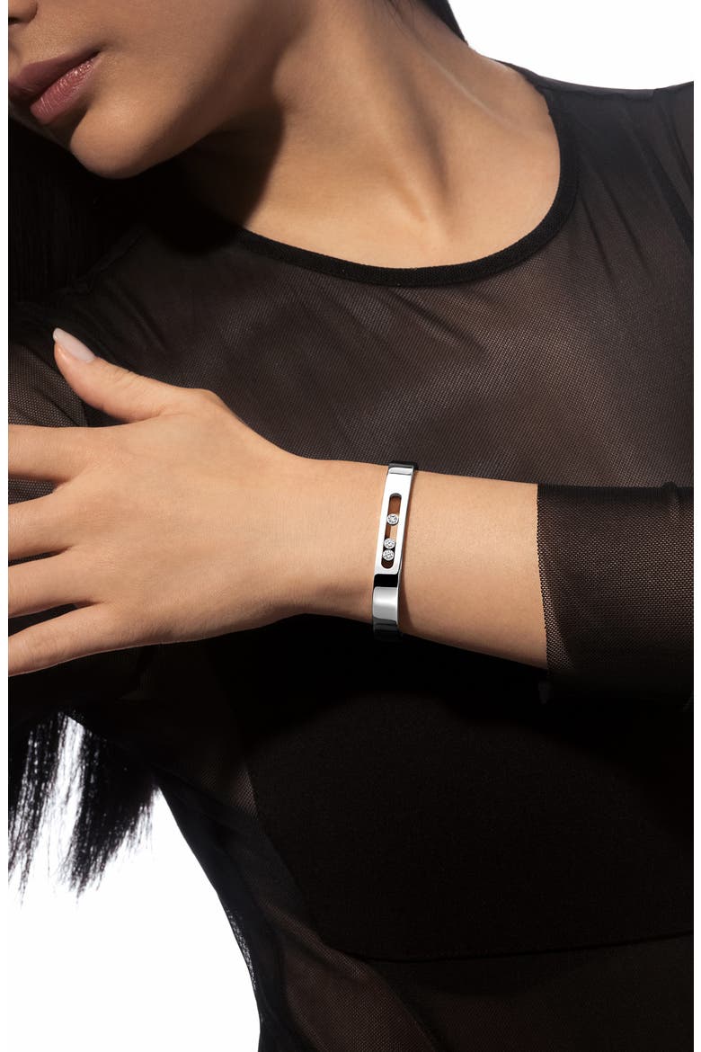 Move Jo Open Diamond Bracelet, Alternate, color, WHITE GOLD
