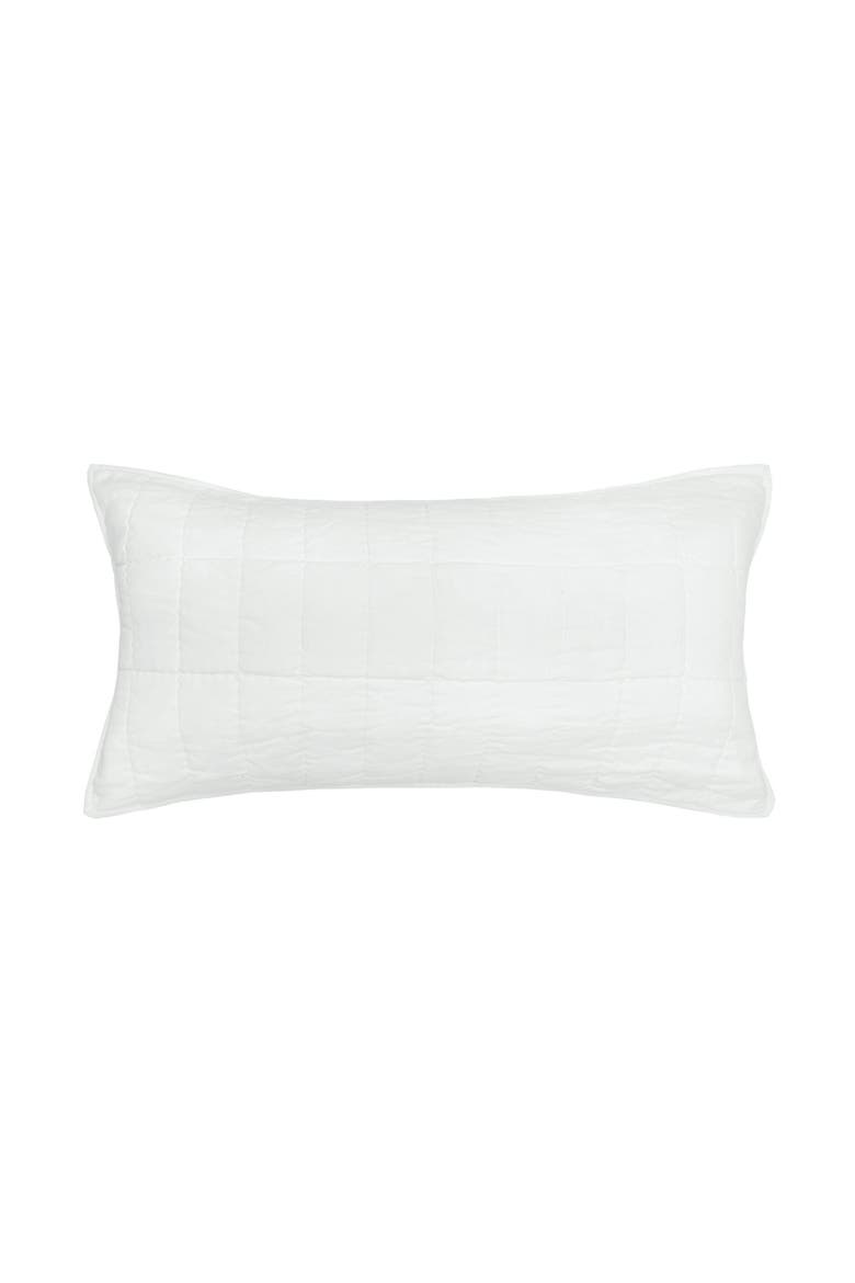Odine Dove King Pillow Sham, Main, color, White