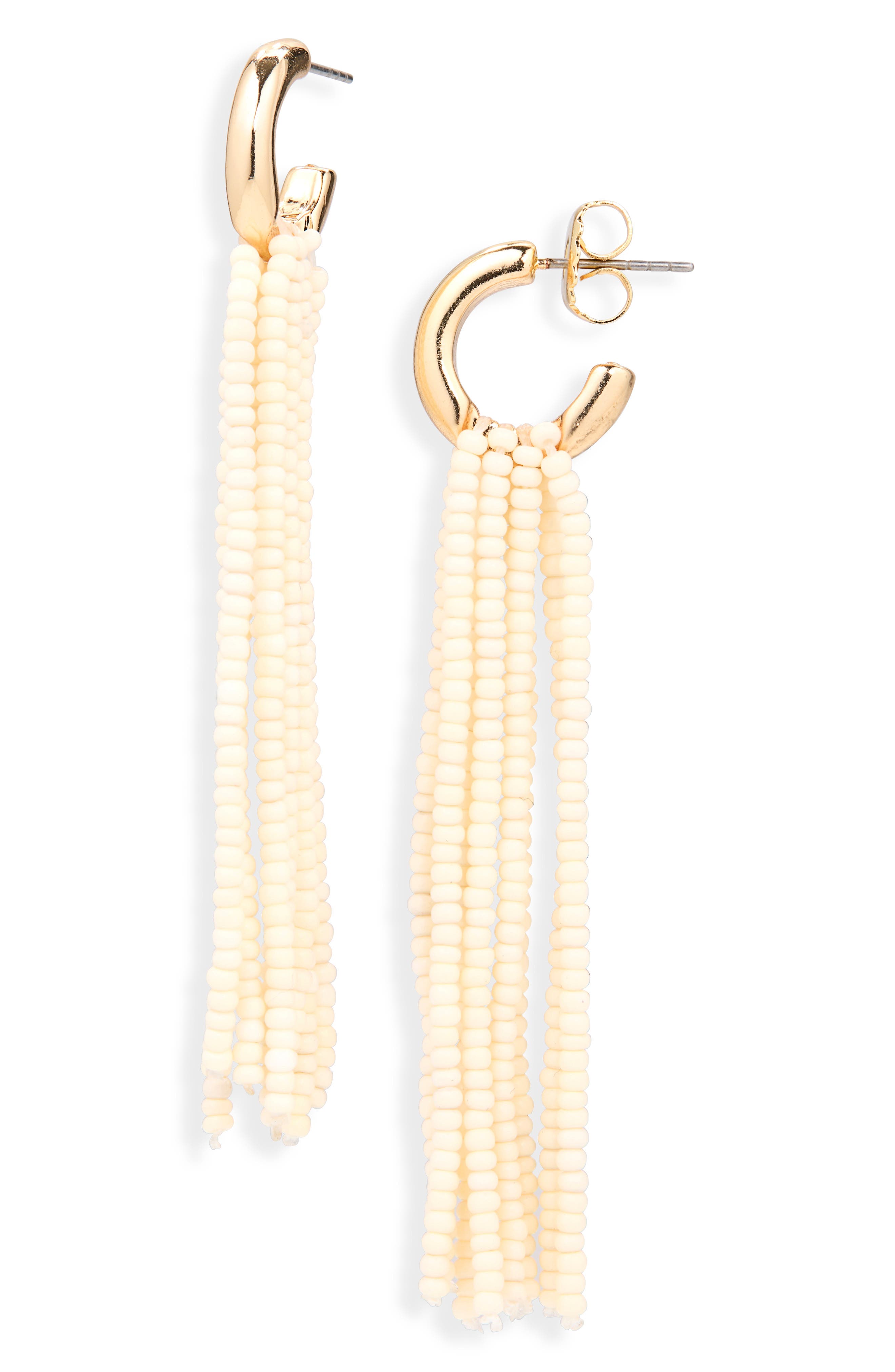 Leith Beaded Fringe Drop Earrings