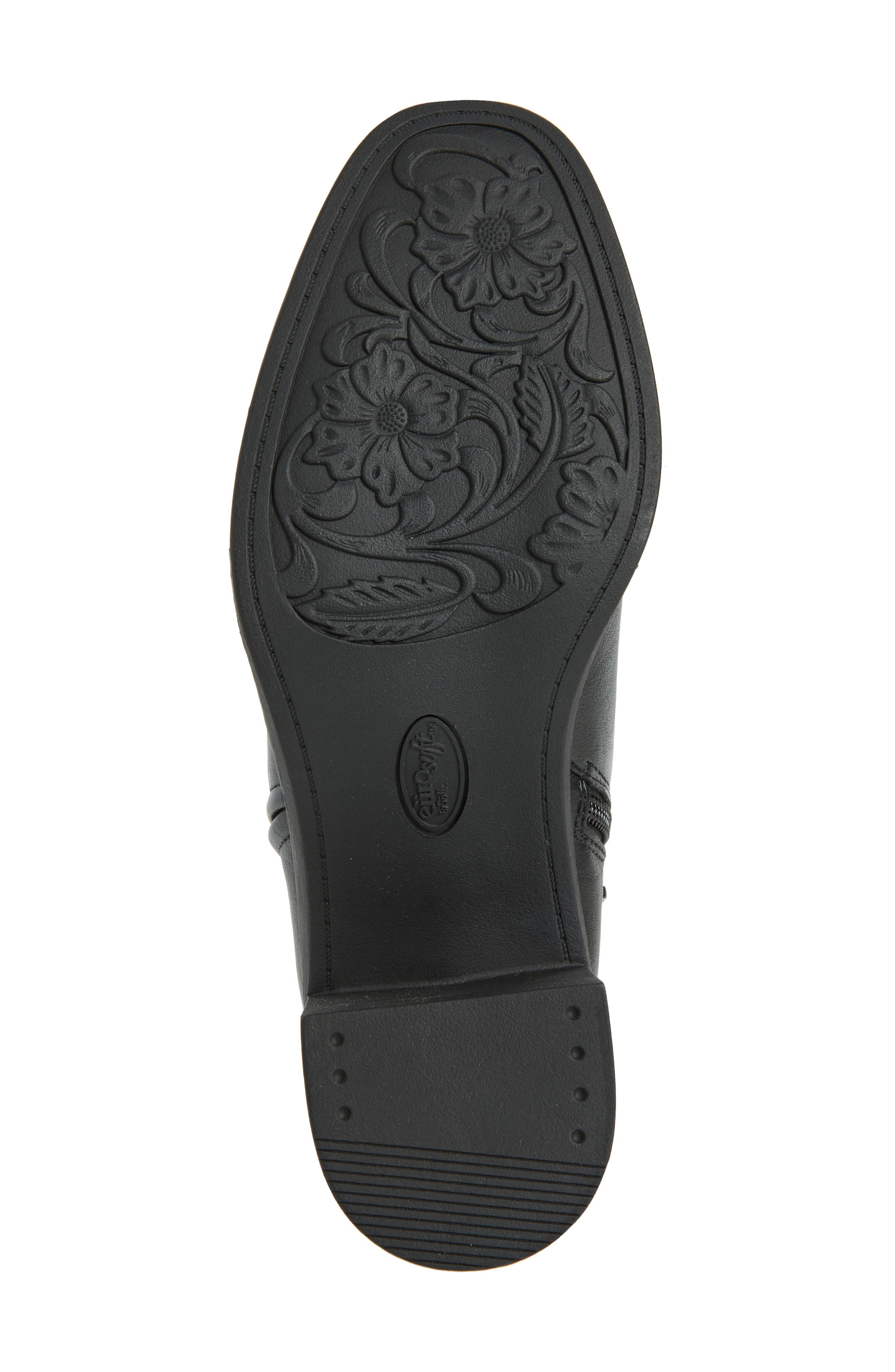 Hopkins Faux Leather Bootie, Alternate, color, BLACK