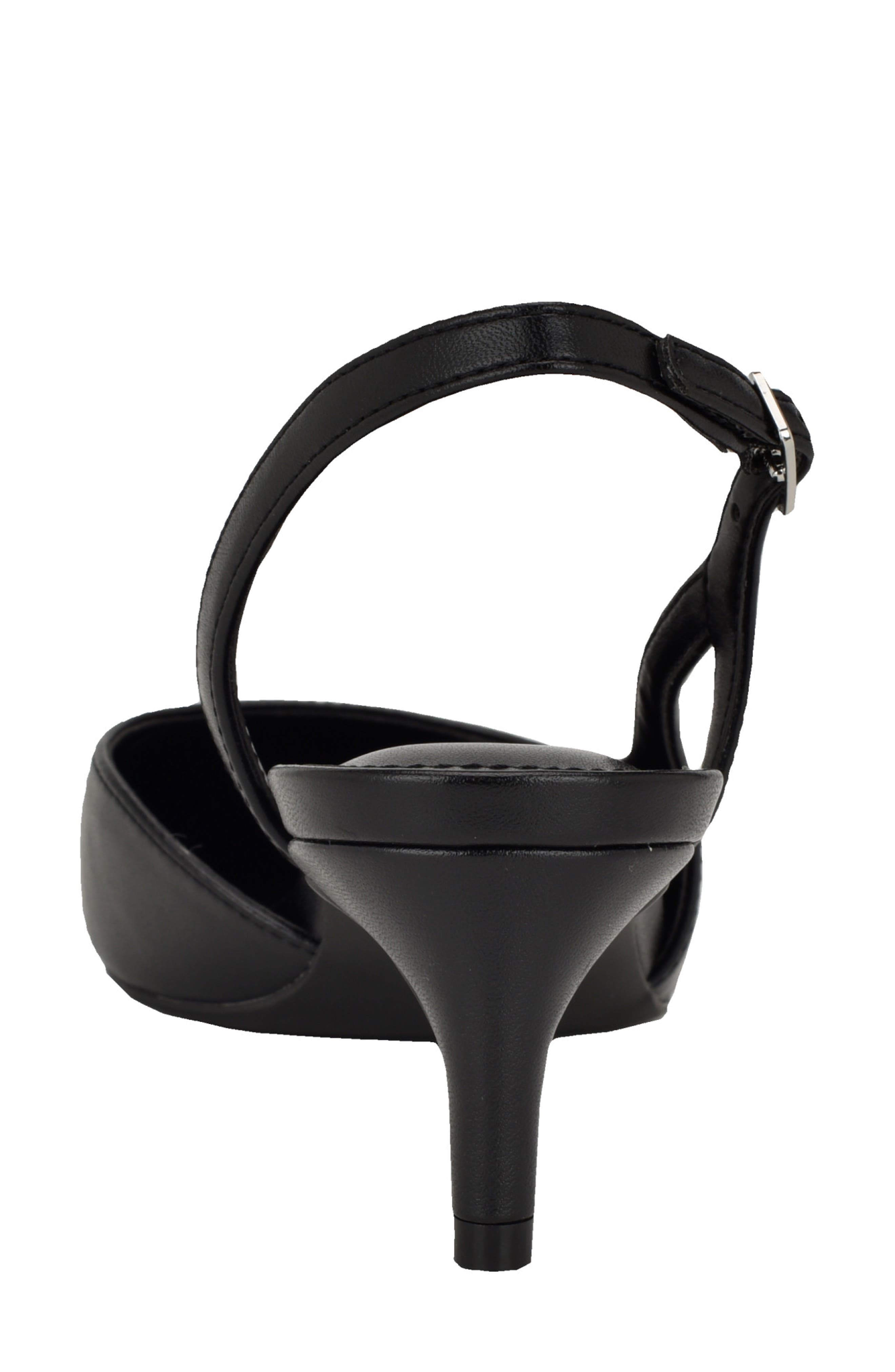 Calvin Klein Slingback Kitten Heel Pump, Alternate, color, Black