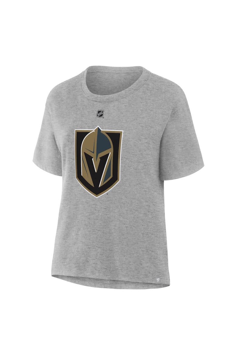 Women's Fanatics Jack Eichel Heather Gray Vegas Golden Knights Authentic Stack Name & Number T-Shirt, Alternate, color, Heather Gray