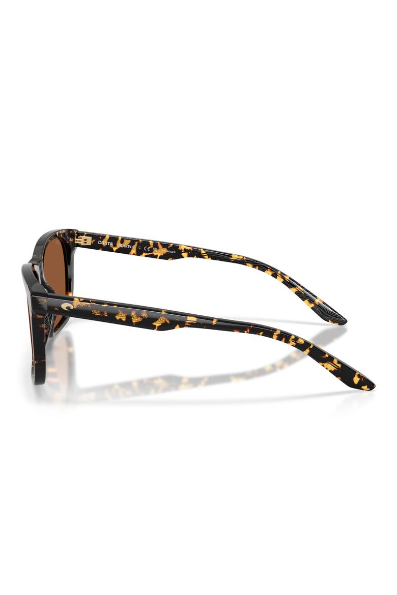 Gravels 57mm Polarized Square Sunglasses, Alternate, color, TORTOISE / COPPER 580G