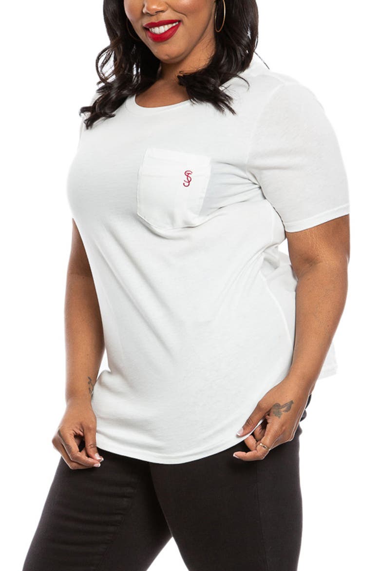 Crewneck Pocket T-Shirt, Alternate, color, WHITE