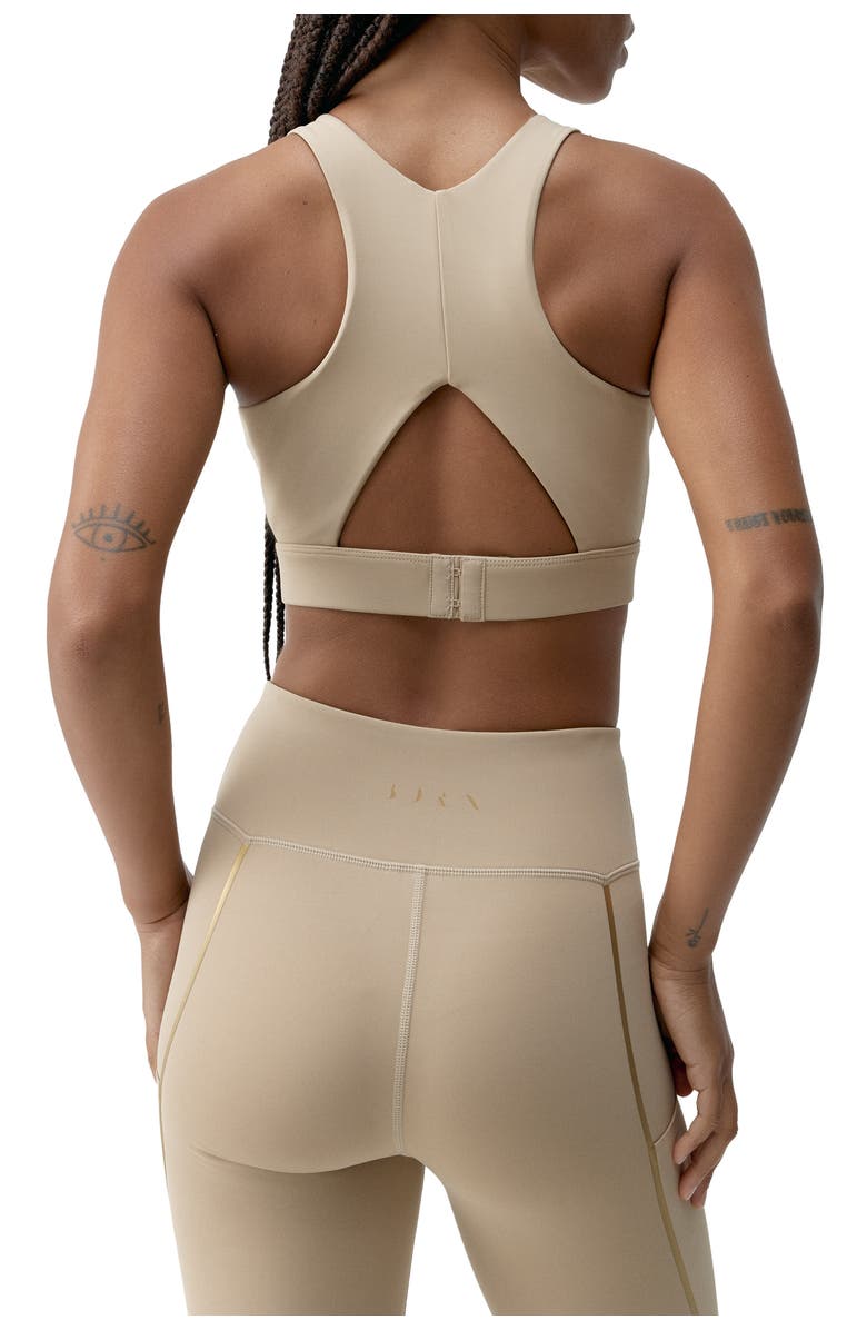 Born Living Yoga Gold Medium Support Performance Sport Top, Alternate, color, Stick