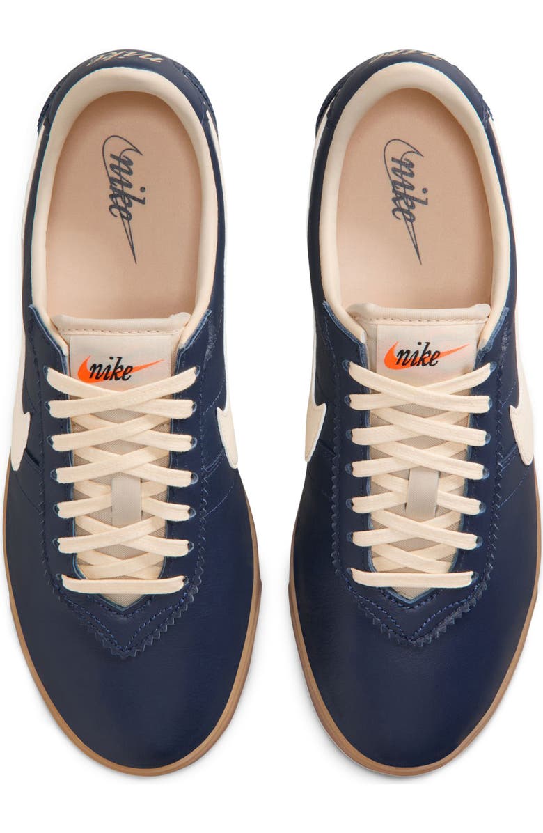 Nike Astrograbber Leather Football Sneaker, Alternate, color, Midnight Navy/ Muslin/ Yellow