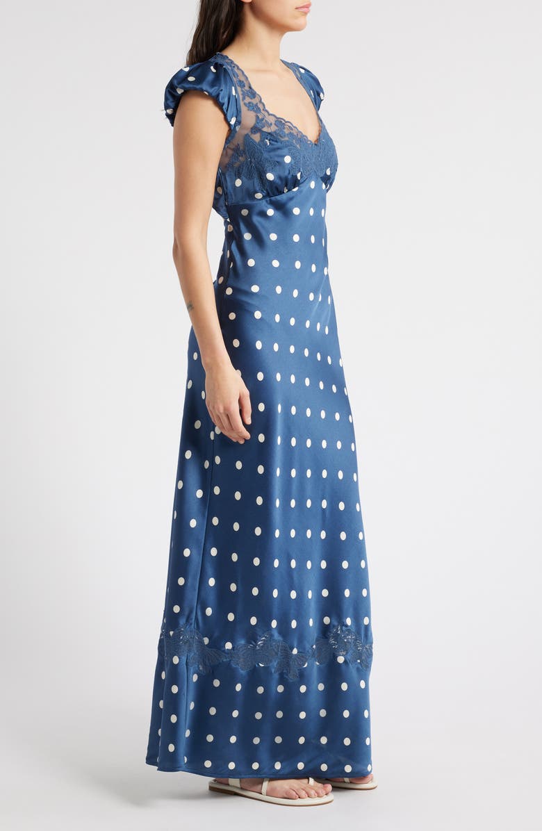 Free People Butterfly Babe Cutout Maxi Dress, Alternate, color, Classic Combo