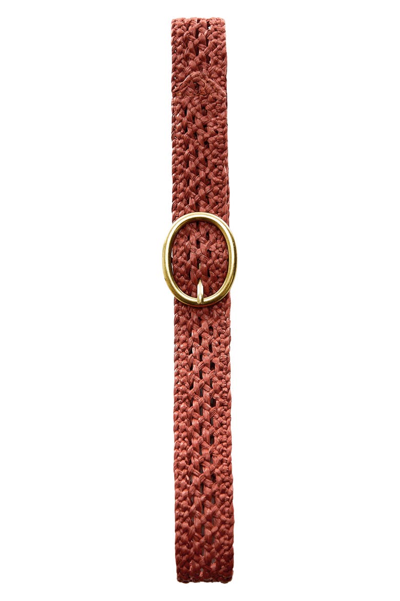 Woven Belt, Alternate, color, BURNT ORANGE