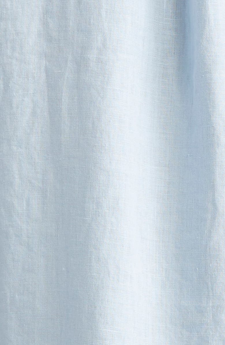 Sunspel Short Sleeve Linen Button-Up Shirt, Alternate, color, Light Blue25