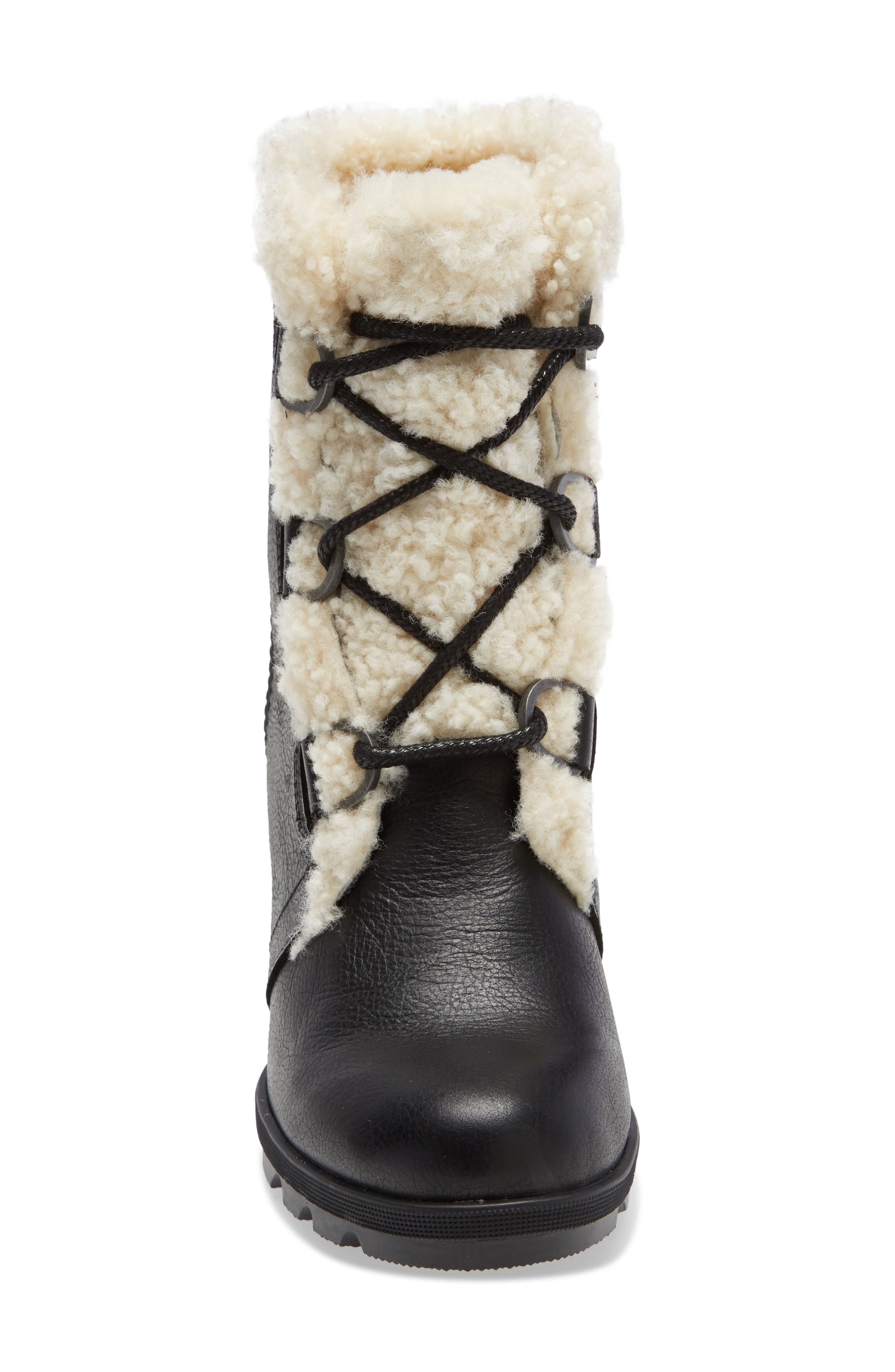 SOREL Joan of Arctic Wedge II Genuine Shearling Bootie, Alternate, color, 