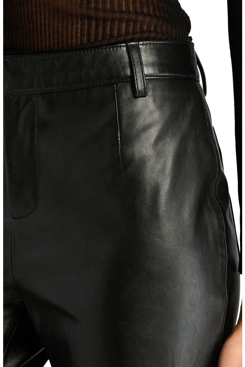 Adelina Leather Pant, Alternate, color, Black