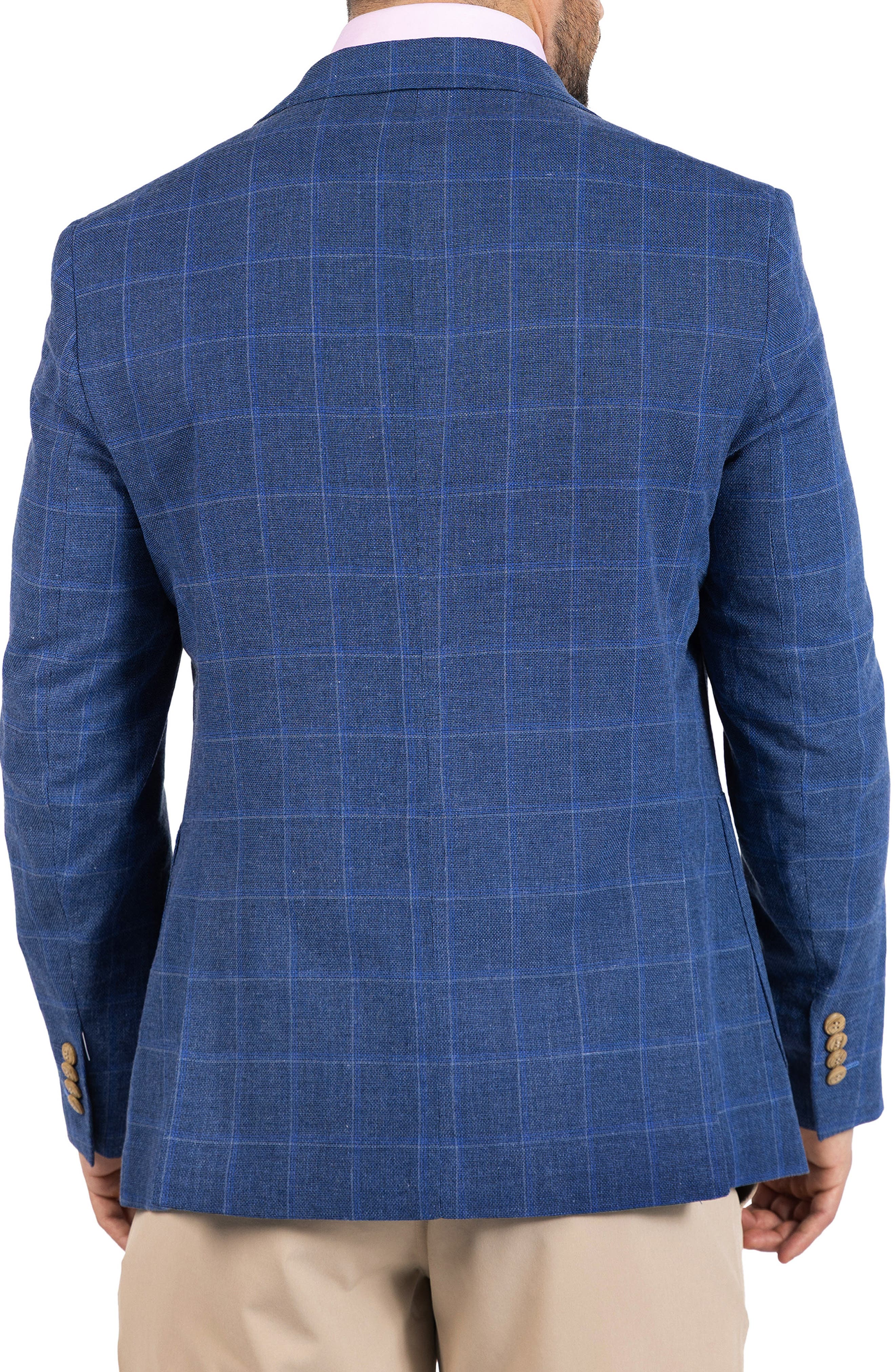 Melange Yarn Dyed Windowpane Sport Coat - image 2