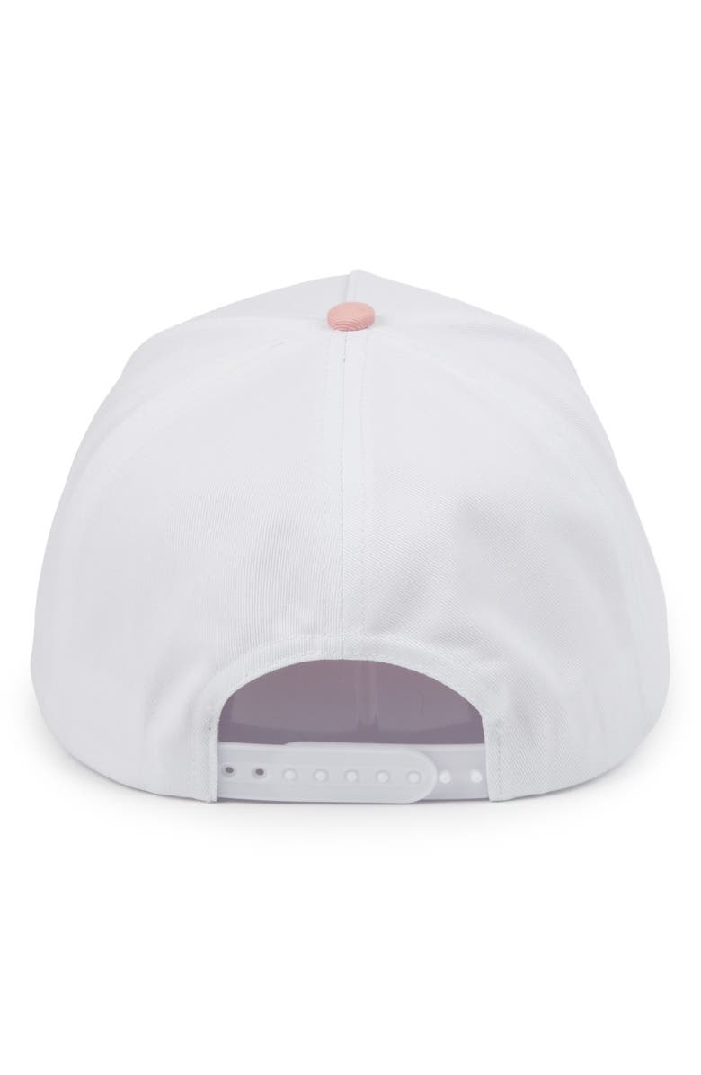 David & Young Pickleball Embroidered Patch Cotton Baseball Cap, Alternate, color, Pink