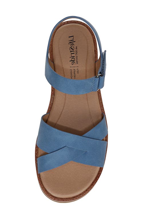 Shop Lifestride Wren Ankle Strap Platform Sandal In Blue