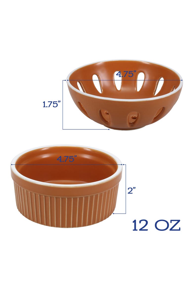 7-Piece Terracotta Tabletop Dishes, Alternate, color, TERRACOTTA