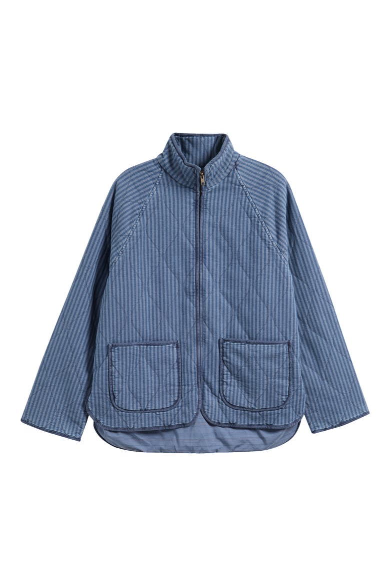 Topsail Quilted Jacket, Alternate, color, RIVERLINE STRIPE