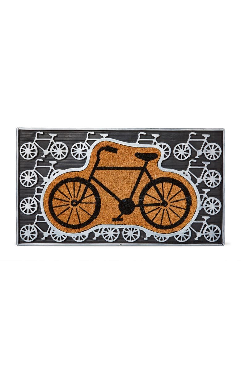 tag Bike Coir Rubber Doormat Multi Coir Everyday, Main, color, Brown