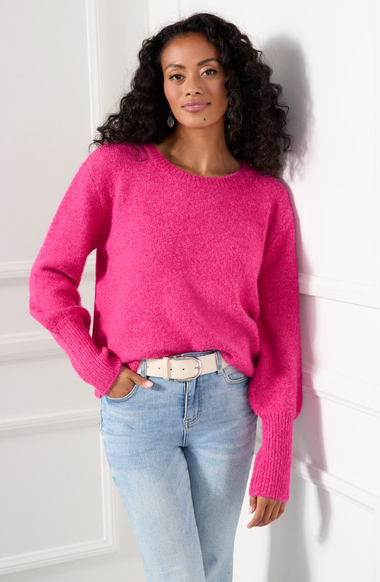 Karen Kane Blouson Sleeve Sweater, Alternate, color,