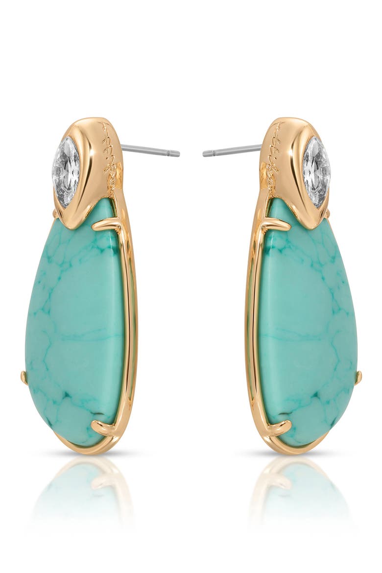 Majestic Stone Drop Earrings, Alternate, color, TURQUOISE
