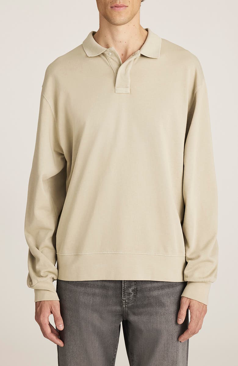 Mavi Jeans Abbey Stone Cotton Polo Sweatshirt, Main, color, 