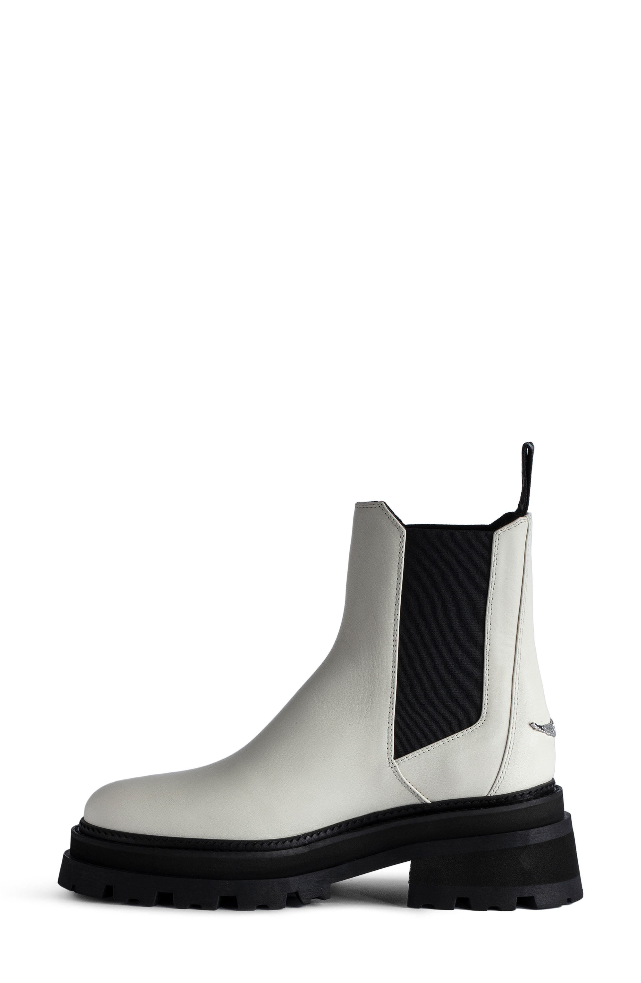 Zadig & Voltaire Ride Chelsea Boot, Alternate, color, Ice