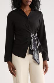 PATRIZIA LUCA Side Bow Shirt