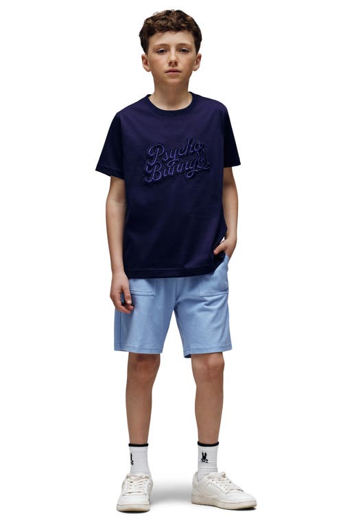Psycho Bunny Kids' Elias Embroidered T-shirt In Blue