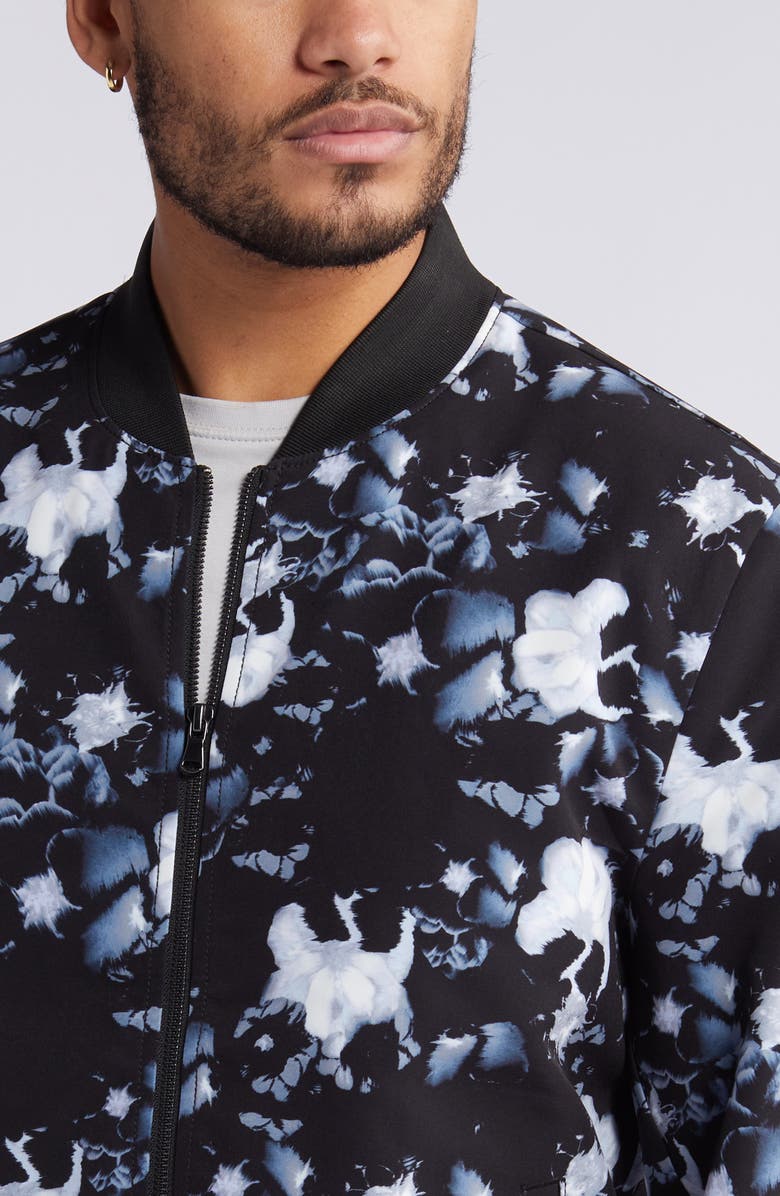 Open Edit Floral Bomber Jacket, Alternate, color, 