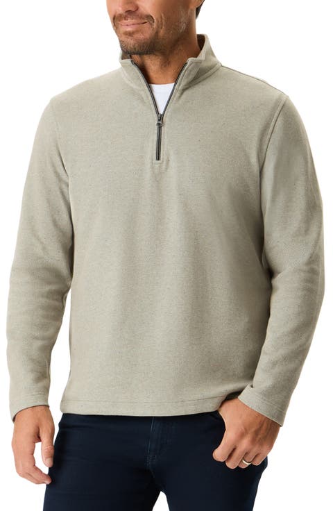 Draycott Quarter Zip Cotton Sweater