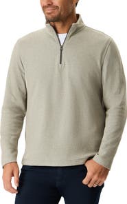Robert Graham Draycott Quarter Zip Cotton Sweater
