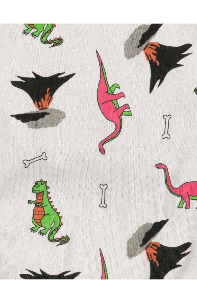 Leveret Dog Cotton Matching Family Pajamas, Fun & Novelty Prints, Alternate, color, Dinosaur Gray