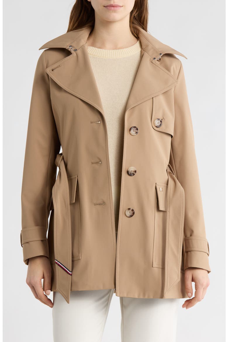 Water Resistant Belted Trench Coat, Alternate, color, TAUPE
