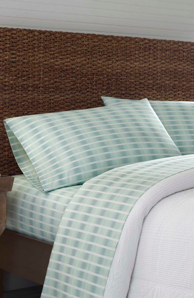 Tommy Bahama Off the Grid 200 Thread Count Sheet Set, Alternate, color, Green