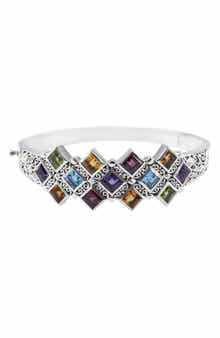 Multi-Stone Bangle Bracelet