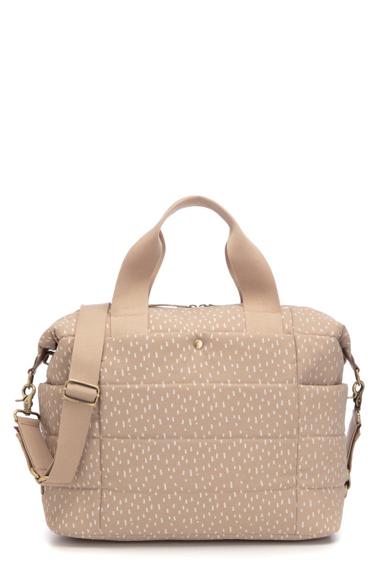 Organic Cotton Convertible Diaper Bag, Main, color, SEASHELL