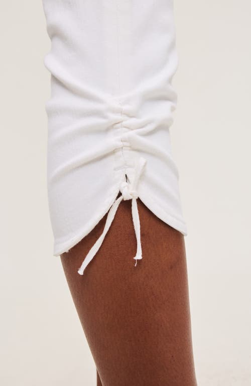 Dl1961 Bardot High Waist Instasculpt Capri Skinny Jeans In White Dl Airbrushed