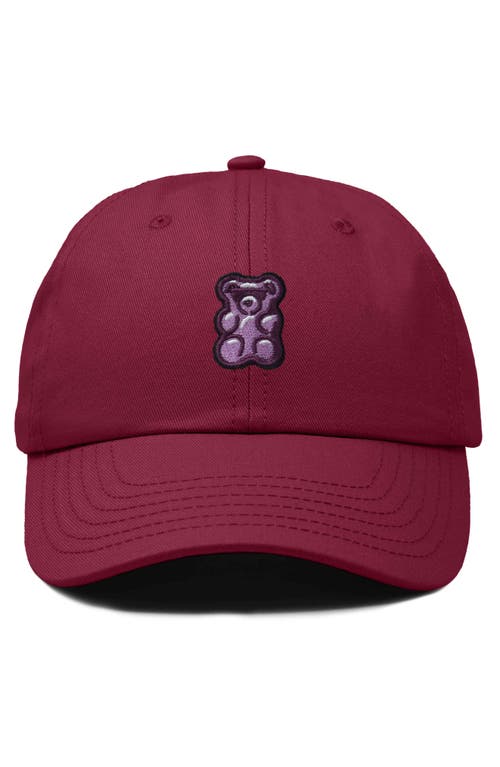 DALIX DALIX PURPLE GUMMY EMBROIDERED CAP 