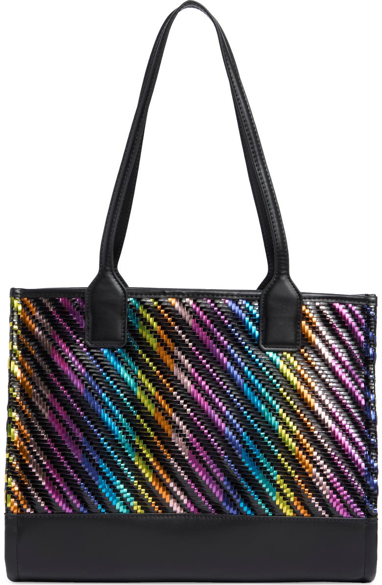 Kurt Geiger London Small Kensington Square Tote Bag, Alternate, color, Black Multi