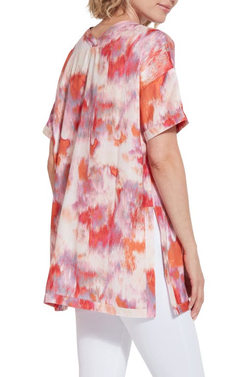 Lyssé Jenna V-neck Tunic Top In Color Obsession